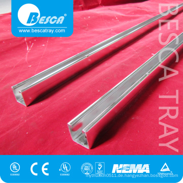 41 * 41mm nicht geschlitzt Outdoor Steel Strut Channel Hersteller